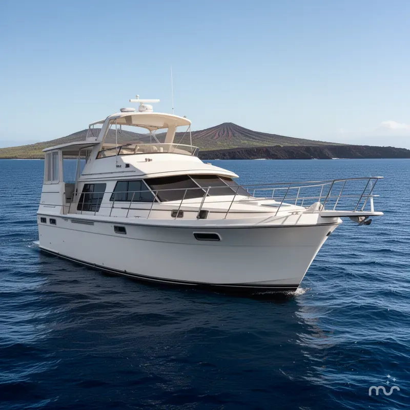 Slide: The Image of Carver Yachts 42 Aft Cabin Motor Yacht 1987 - 2