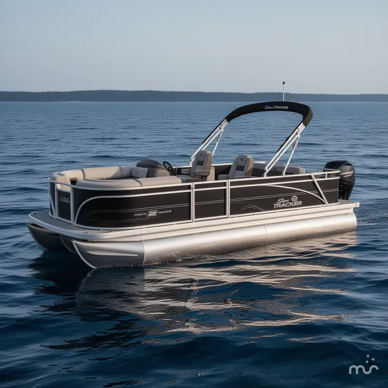 Slide: The Image of Sun Tracker Party Barge 22 RF DLX 2026 - 0