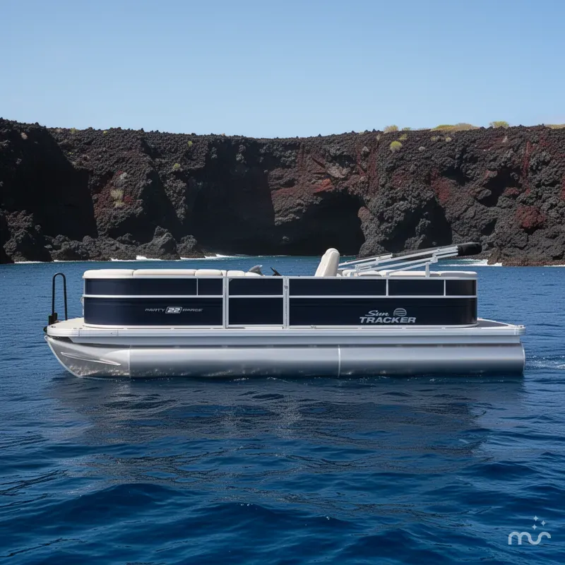 Slide: The Image of Sun Tracker Party Barge 22 DLX 2026 - 2