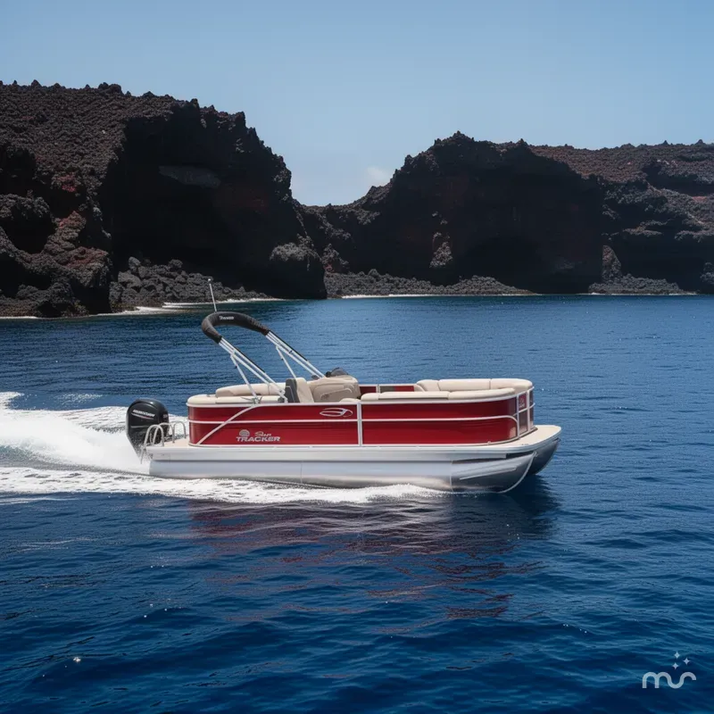 Slide: The Image of Sun Tracker Party Barge 22 DLX 2026 - 4