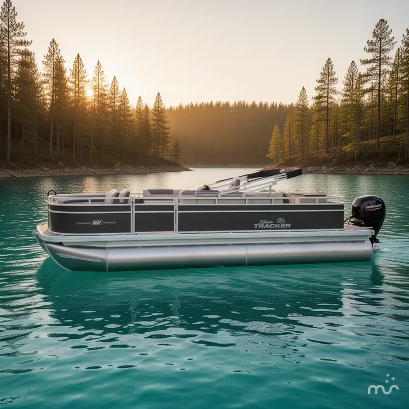 Slide: The Image of Sun Tracker Fishin' Barge 22 DLX 2026 - 2