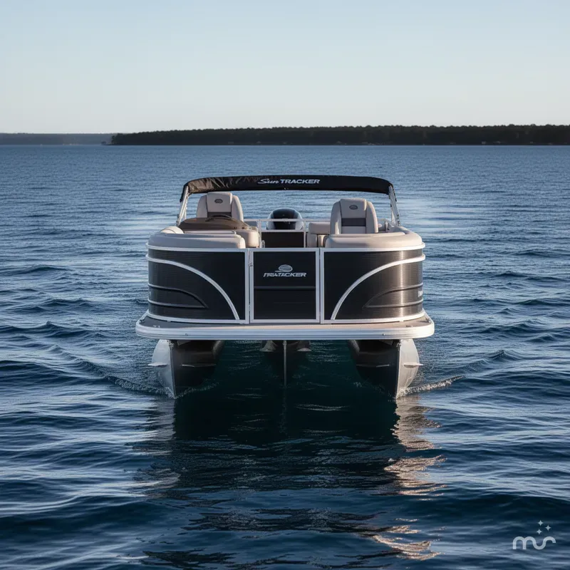 Slide: The Image of Sun Tracker Party Barge 22 RF DLX 2026 - 2