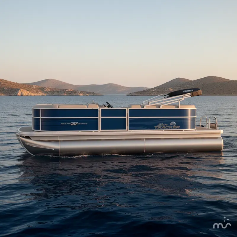 Slide: The Image of Sun Tracker Party Barge 20 DLX 2026 - 2