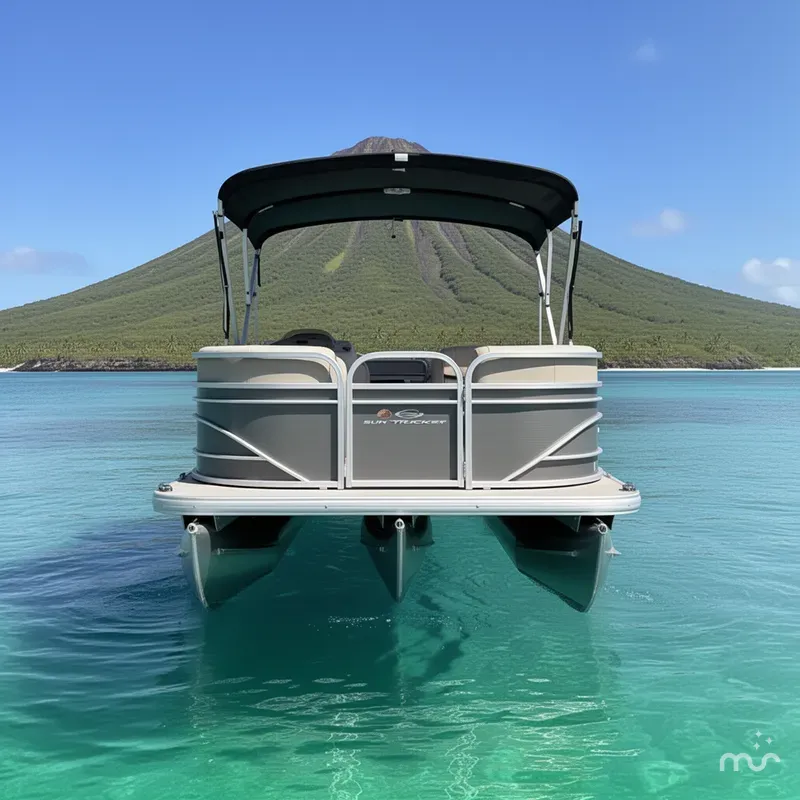 Slide: The Image of Sun Tracker Party Barge 20 DLX 2023 - 3