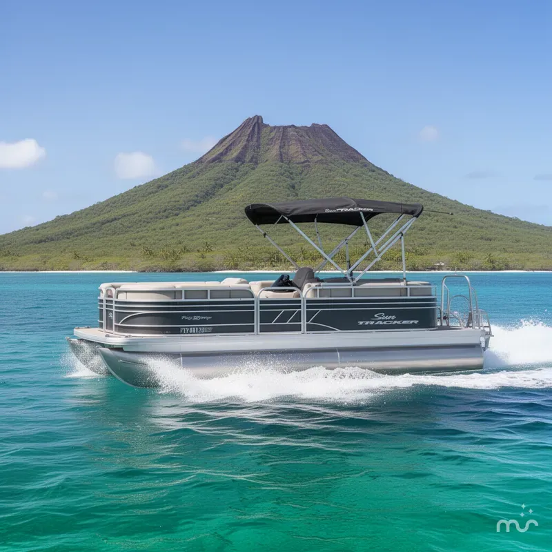 Slide: The Image of Sun Tracker Party Barge 20 DLX 2023 - 4