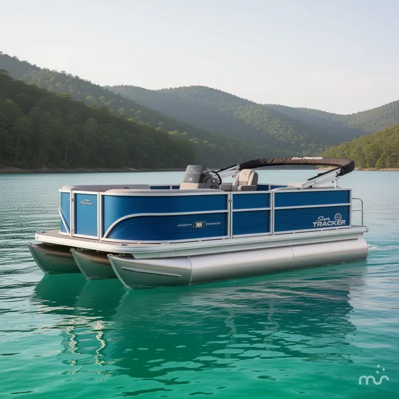 The Image of Sun Tracker Party Barge 16 DLX 2026 - 0