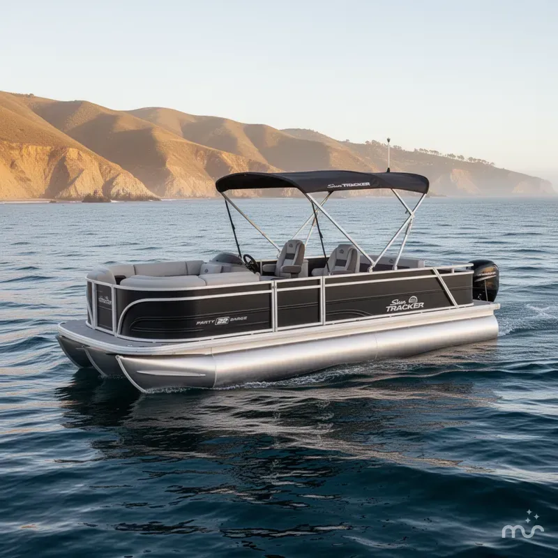 Slide: The Image of Sun Tracker Party Barge 22 RF DLX 2026 - 0