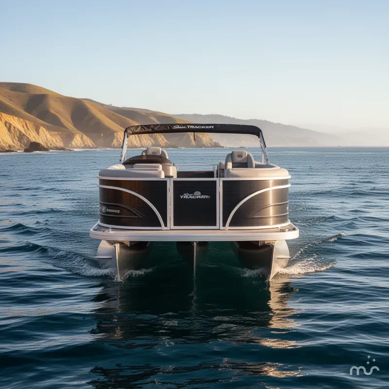 Slide: The Image of Sun Tracker Party Barge 22 RF DLX 2026 - 2