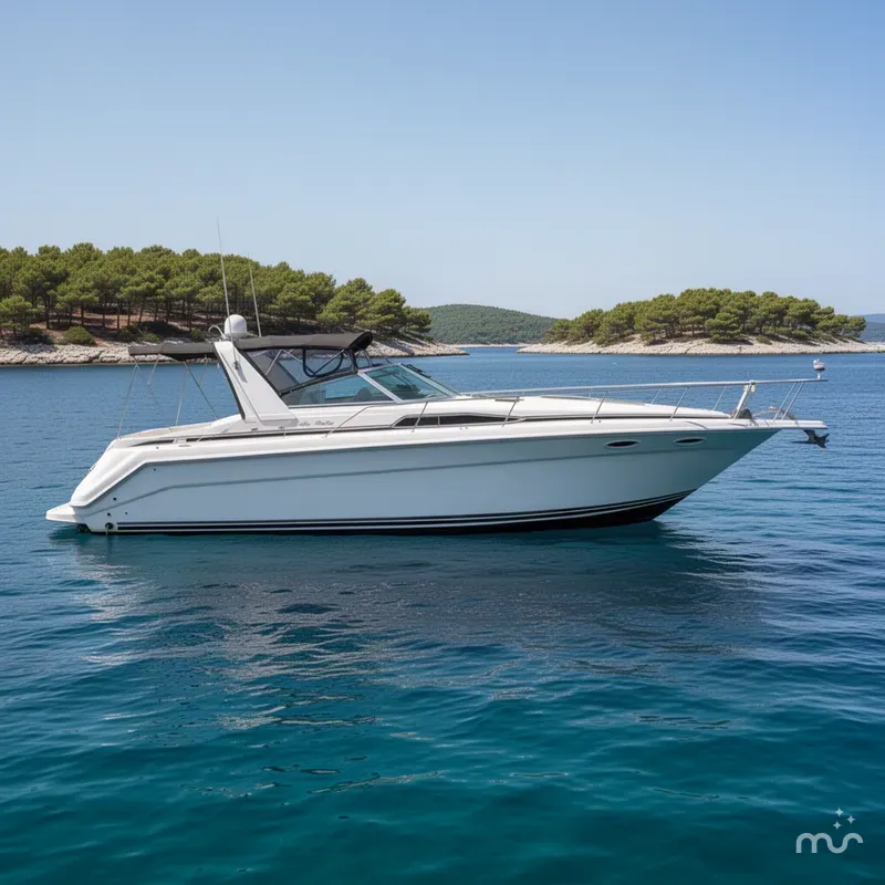 Slide: The Image of Sea Ray 370 Express Cruiser 1992 - 2