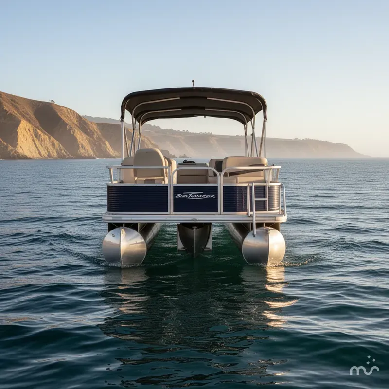 Slide: The Image of Sun Tracker 21' Fishin Barge w/ 90HP Mercury 2010 - 1