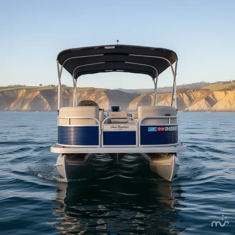 Slide: The Image of Sun Tracker 21' Fishin Barge w/ 90HP Mercury 2010 - 2