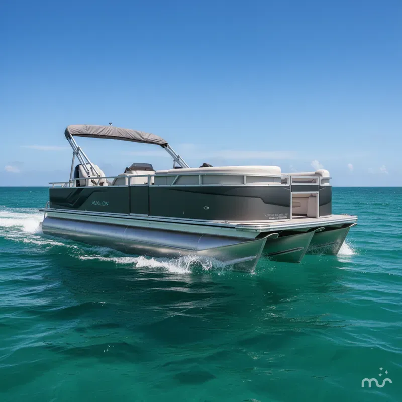 Slide: The Image of Avalon Venture 85 23 VERSA FISH-TRITOON 200HP 2025 - 0