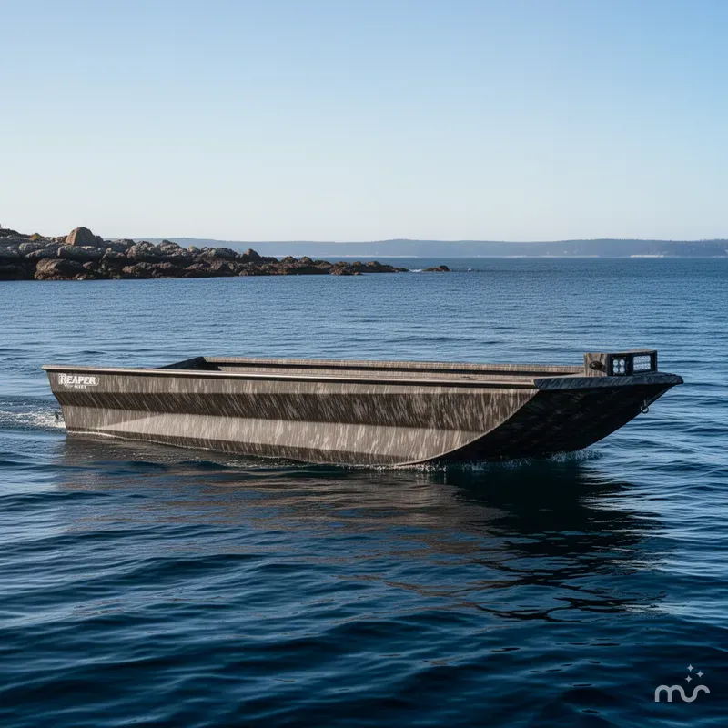 Slide: The Image of Reaper Boats 756 Step Transom 2026 - 2