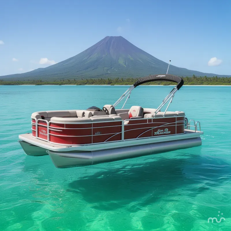 Slide: The Image of Sun Tracker Party Barge 22 DLX 2026 - 2