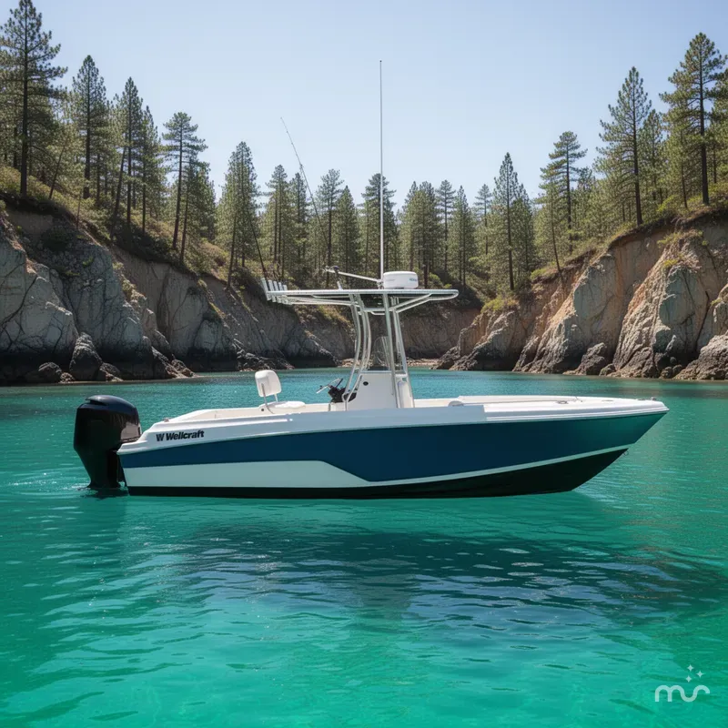 Slide: The Image of Wellcraft 202 Fisherman 2026 - 2