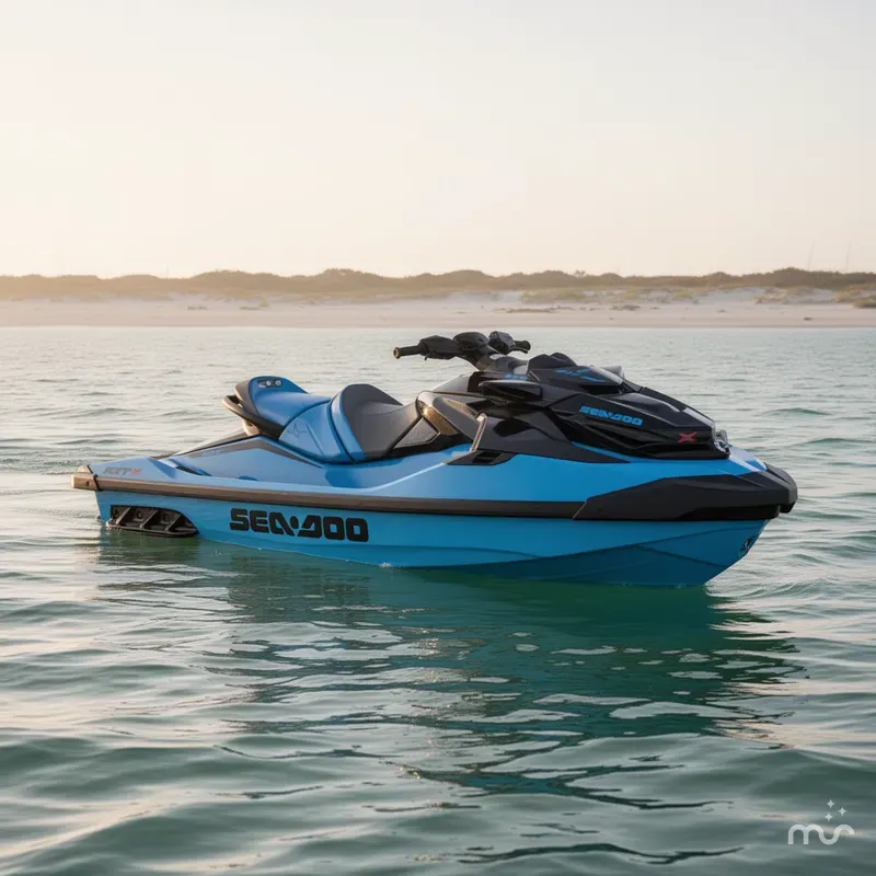 Slide: The Image of Sea-Doo RXT-X™ 325 Gulfstream Blue Premium 2026 - 0