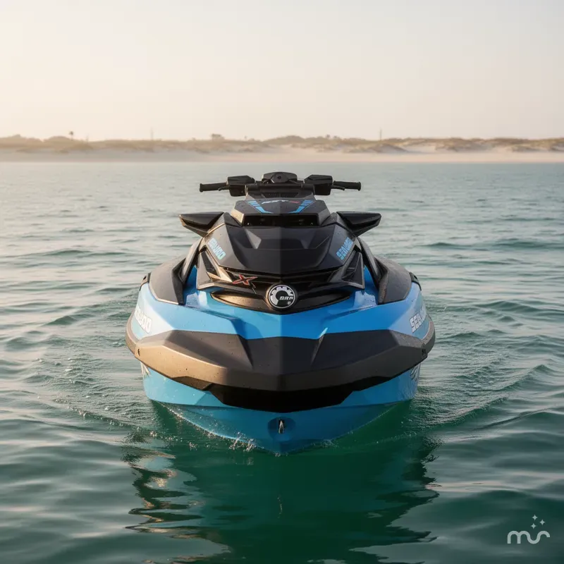 Slide: The Image of Sea-Doo RXT-X™ 325 Gulfstream Blue Premium 2026 - 1