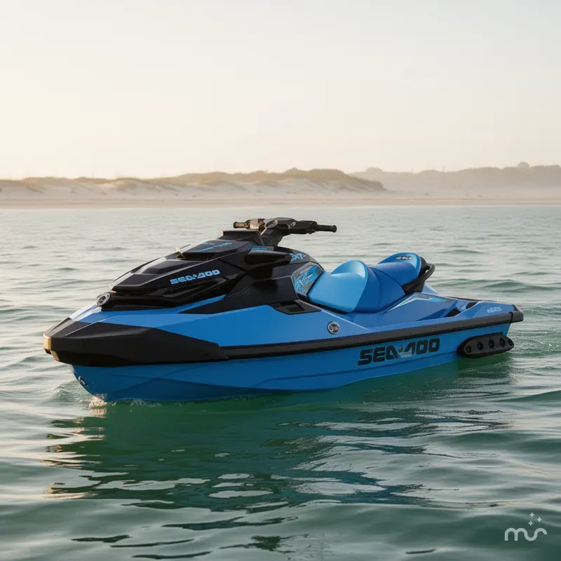 Slide: The Image of Sea-Doo RXT-X™ 325 Gulfstream Blue Premium 2026 - 2