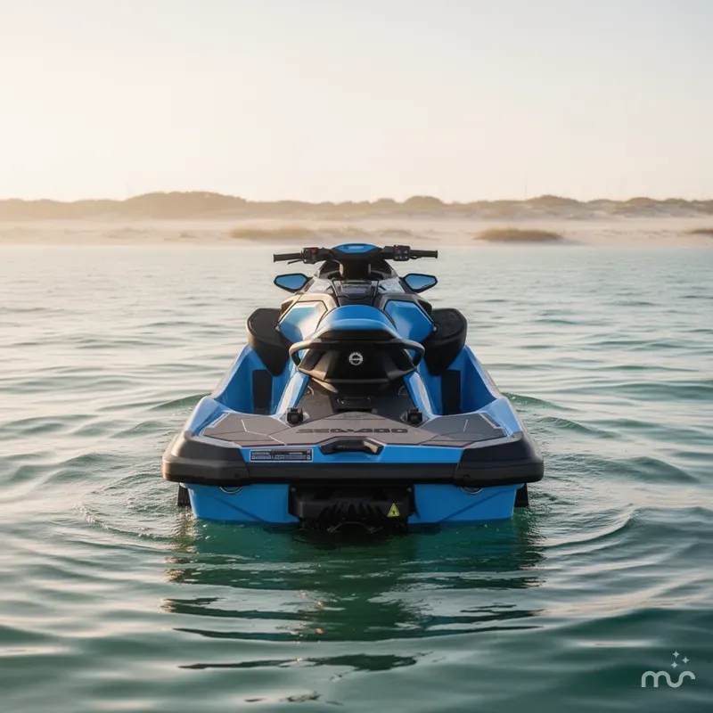 Slide: The Image of Sea-Doo RXT-X™ 325 Gulfstream Blue Premium 2026 - 4