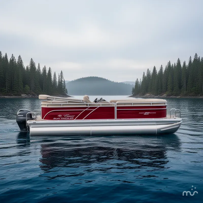 Slide: The Image of Sun Tracker PARTY BARGE 20 DLX W/90HP 2024 - 2