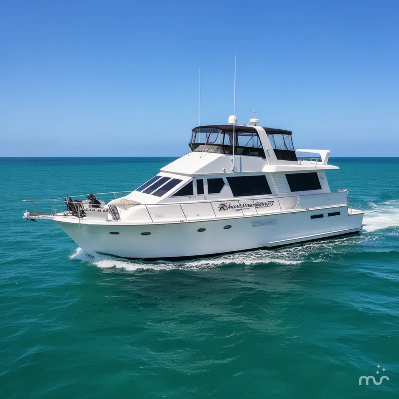 Slide: The Image of Viking 63 Cockpit Motor Yacht 1988 - 0