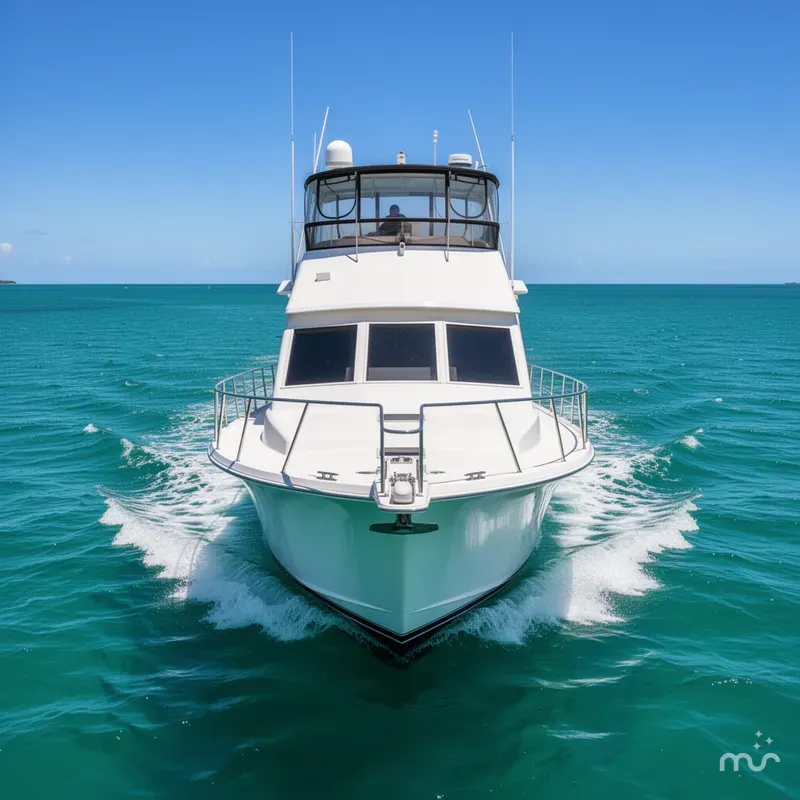 Slide: The Image of Viking 63 Cockpit Motor Yacht 1988 - 1