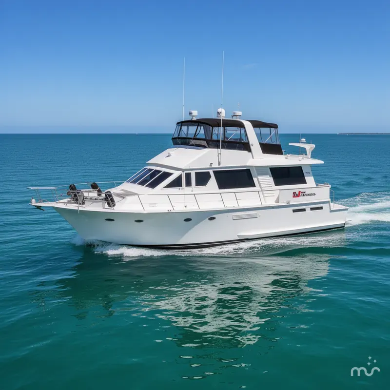 Slide: The Image of Viking 63 Cockpit Motor Yacht 1988 - 3