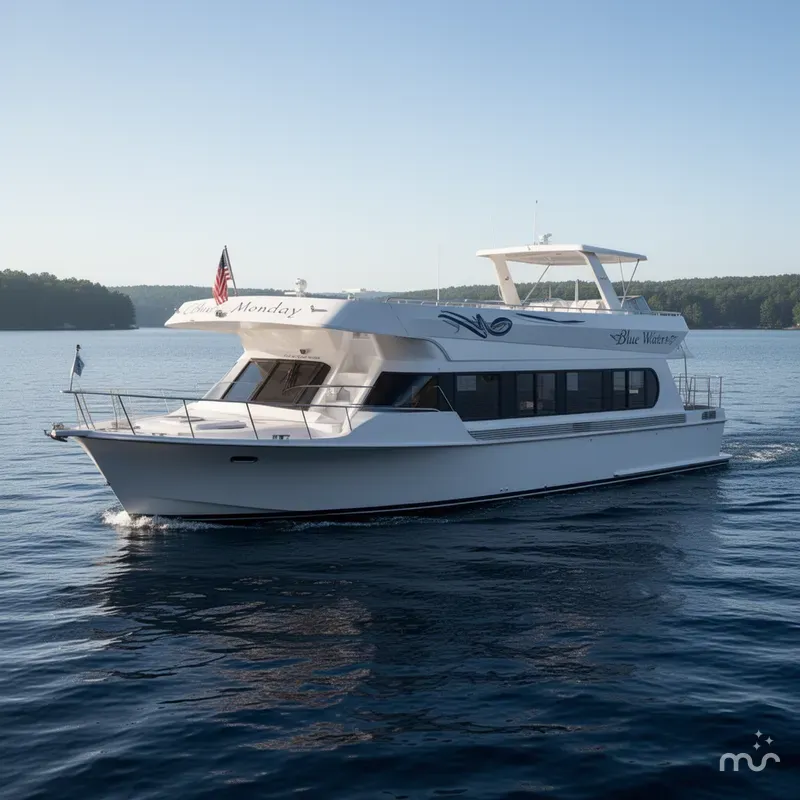 Slide: The Image of Blue Water 643 Motor Yacht 1996 - 0