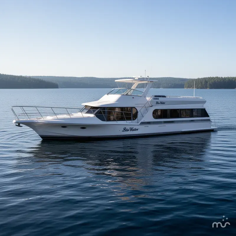 Slide: The Image of Blue Water 643 Motor Yacht 1996 - 1