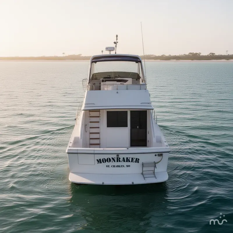 Slide: The Image of Carver 4227 Cockpit Motor Yacht 1987 - 3