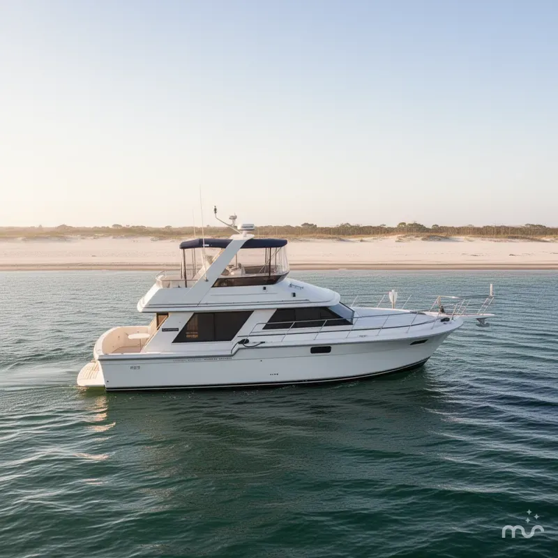 Slide: The Image of Carver 4227 Cockpit Motor Yacht 1987 - 4