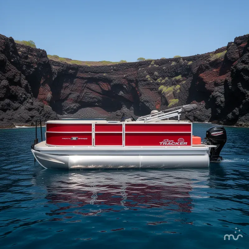 Slide: The Image of Sun Tracker Party Barge 16 DLX 2026 - 4