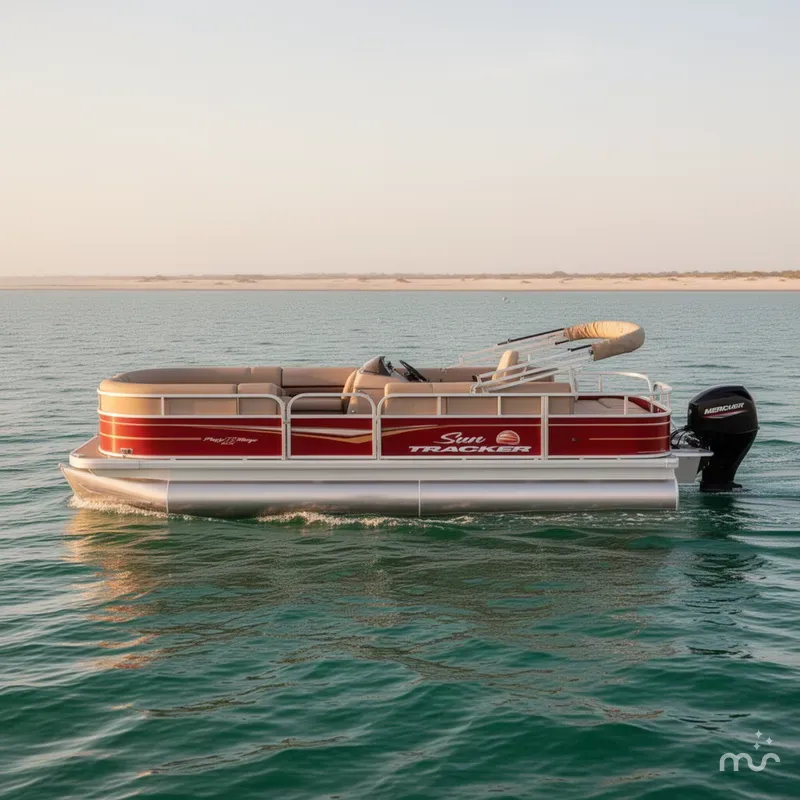 Slide: The Image of Sun Tracker Party Barge 18 DLX 2024 - 2