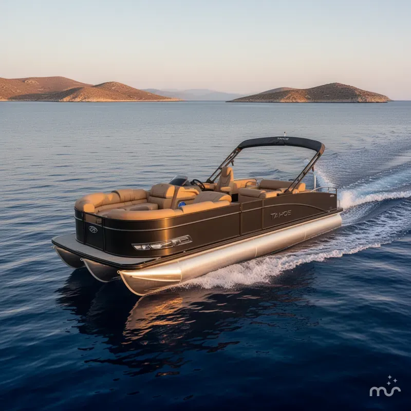 The Image of Tahoe 2026 Tahoe Cascade 200HP VRB 2385 Swingback Tritoon 2026 - 0