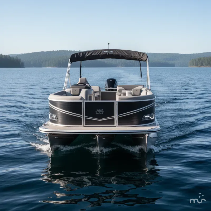 Slide: The Image of Tahoe LTZ 200HP VRB 2385 Swingback Tritoon 2026 - 1