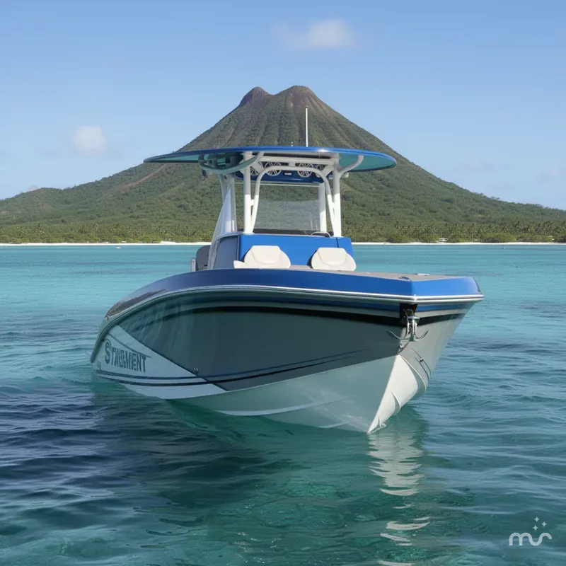 Slide: The Image of Statement Marine 350 Open Center Console 2027 - 1