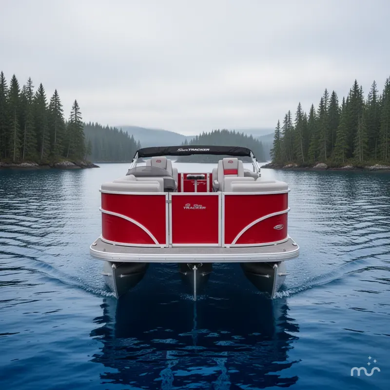 Slide: The Image of Sun Tracker Party Barge 22 DLX 2026 - 1