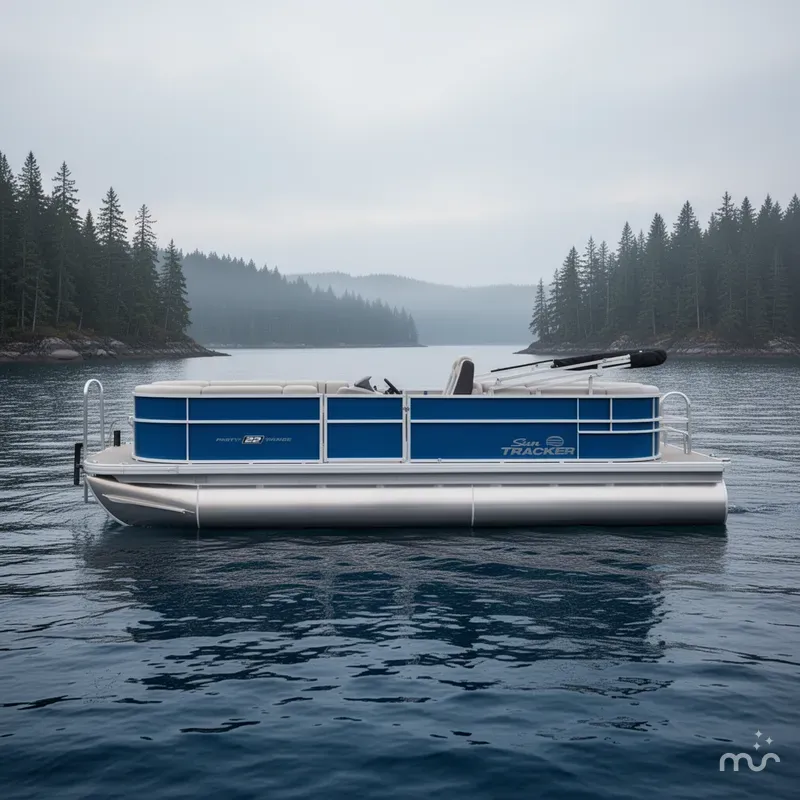 Slide: The Image of Sun Tracker Party Barge 22 DLX 2026 - 2