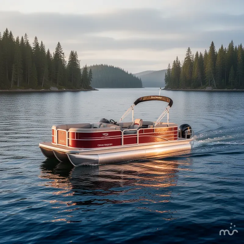 Slide: The Image of Sun Tracker Party Barge 22 DLX 2026 - 4