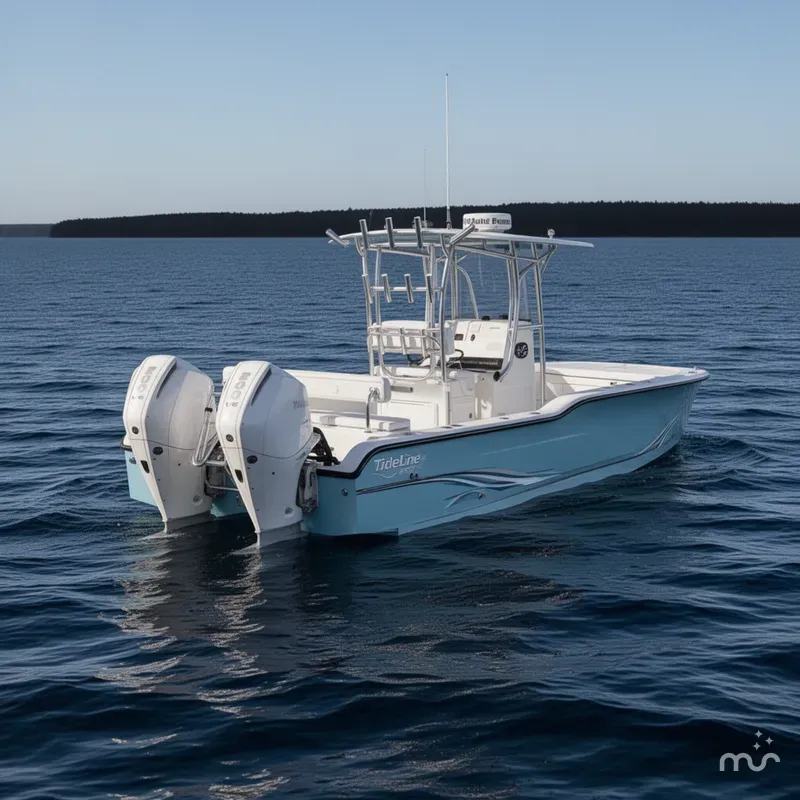 Slide: The Image of TideLine Boats 235 Hybrid 2025 - 2