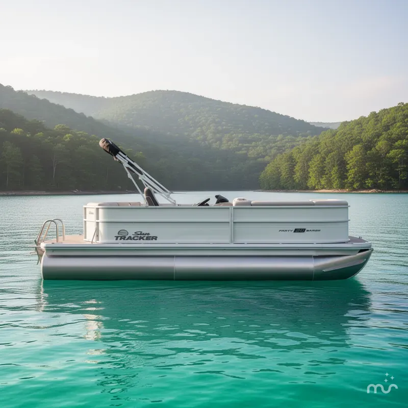 Slide: The Image of Sun Tracker Party Barge 20 DLX 2026 - 2