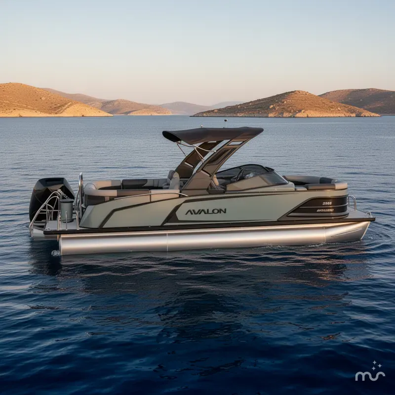 Slide: The Image of Avalon 2585 Excalibur LTD,Quad Lounger, Windshield, Tri Toon, High Performance, Mercury 400hp V-10 Verado 2026 - 2