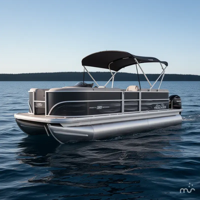 Slide: The Image of Sun Tracker Party Barge 20 DLX 2026 - 1