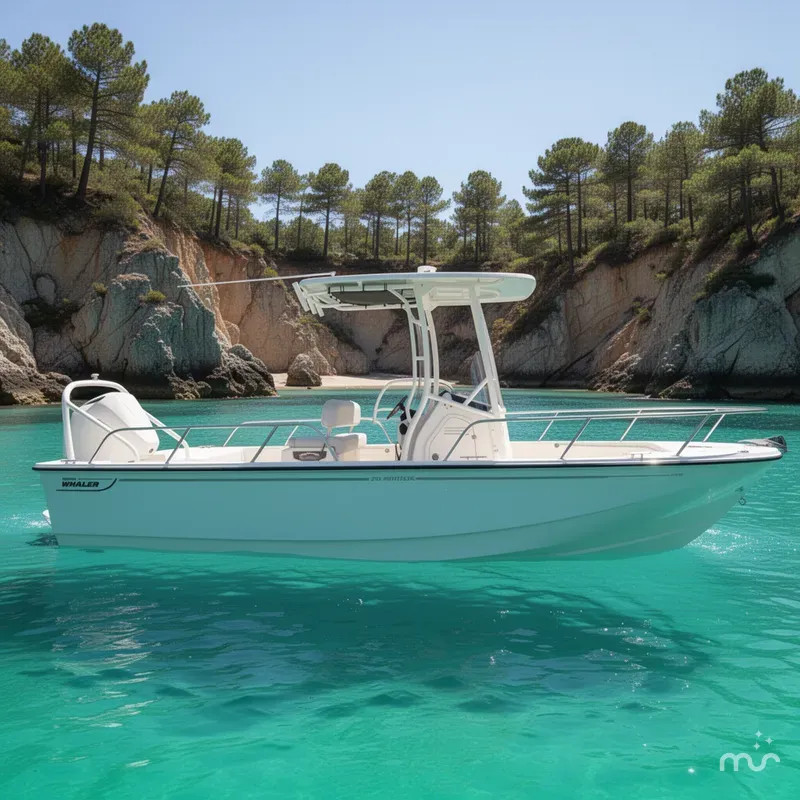 Slide: The Image of Boston Whaler 210 Montauk 2021 - 2