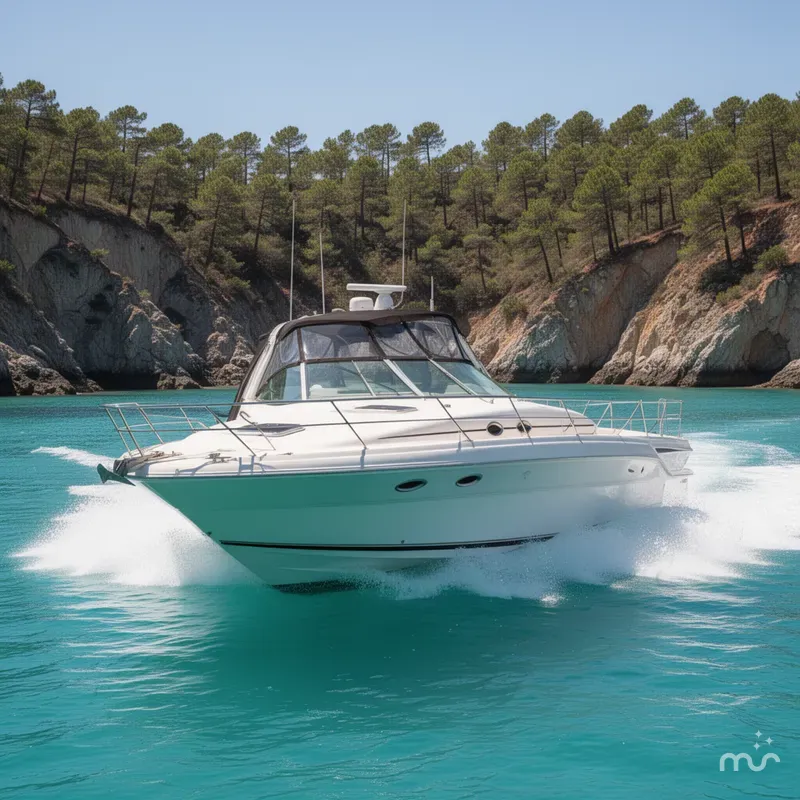 Slide: The Image of Sea Ray 410 Express Cruiser 1999 - 1