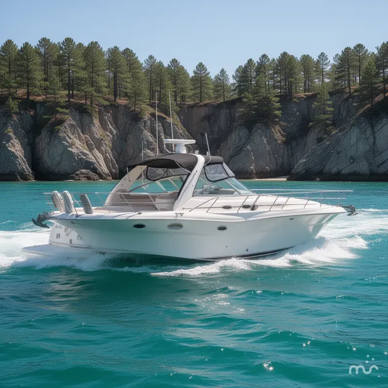 Slide: The Image of Sea Ray 410 Express Cruiser 1999 - 2