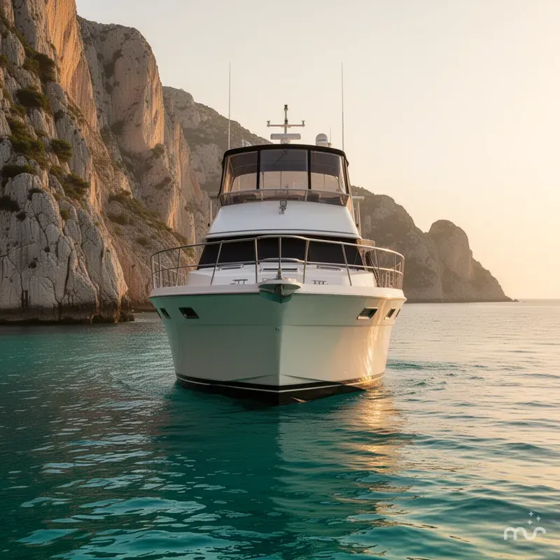 Slide: The Image of Carver Yachts 42 Aft Cabin Motor Yacht 1986 - 1
