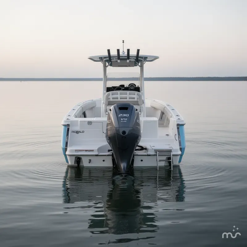 Slide: The Image of Robalo Center Console R230 In Stock Trailer Included 2026 - 3