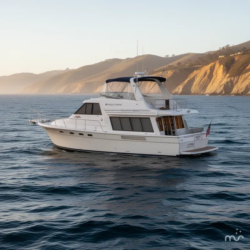 Slide: The Image of Bayliner 4788 Pilot House Motoryacht 1998 - 2