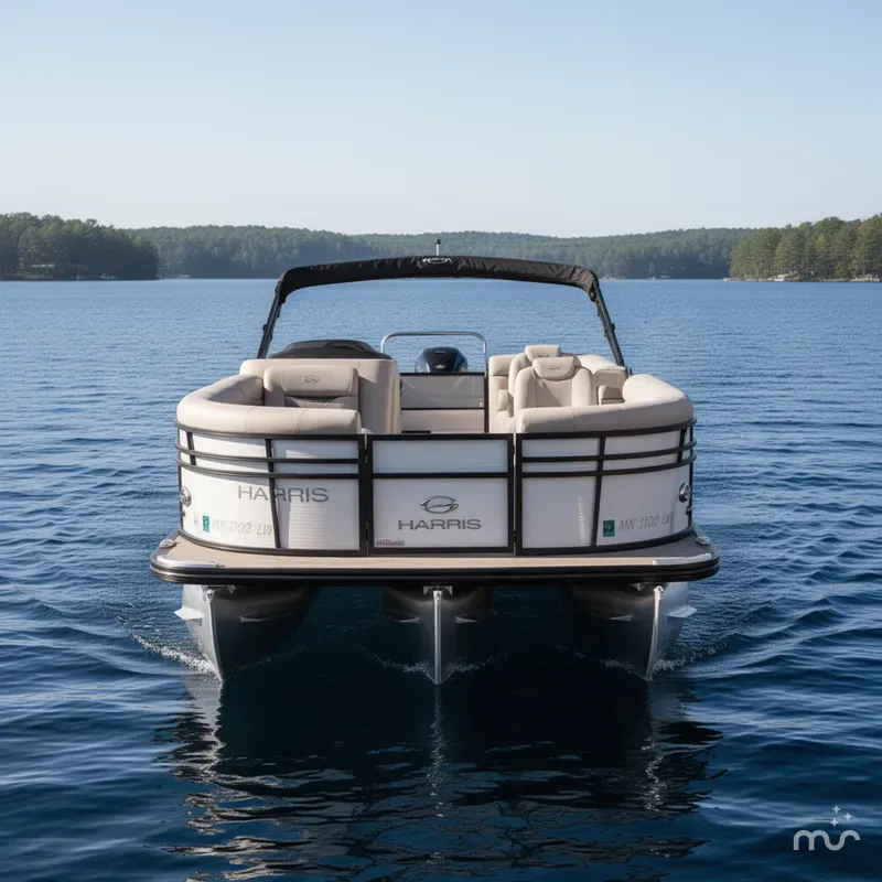 Slide: The Image of Harris Cruiser 220 Tritoon Pontoon 2018 - 2